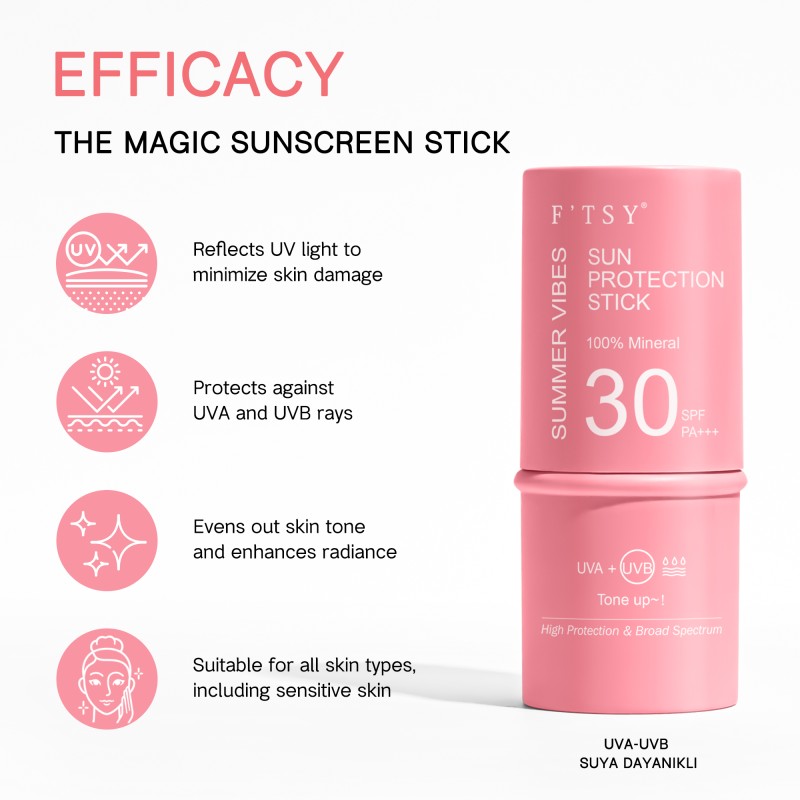 High Protection Broad Spectrum 100% Mineral Outdoor Custom Spf 30 Stick Private Label Korean Sunscreen Stick