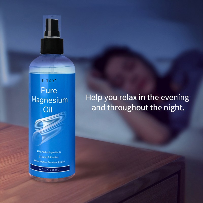 Good Sleep Relax Relief Magnesium Oil Spray Pure Natural Organic Sleep Mist Spray Minerals Fastest Deep Sleep Pillow Spray