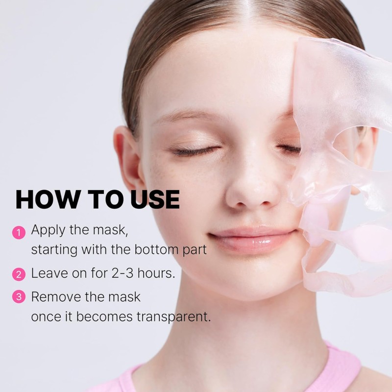 34G Private Label Face Mask Uneven Skin Texture Reduces Fine Lines Peptide Bio Collagen Mask