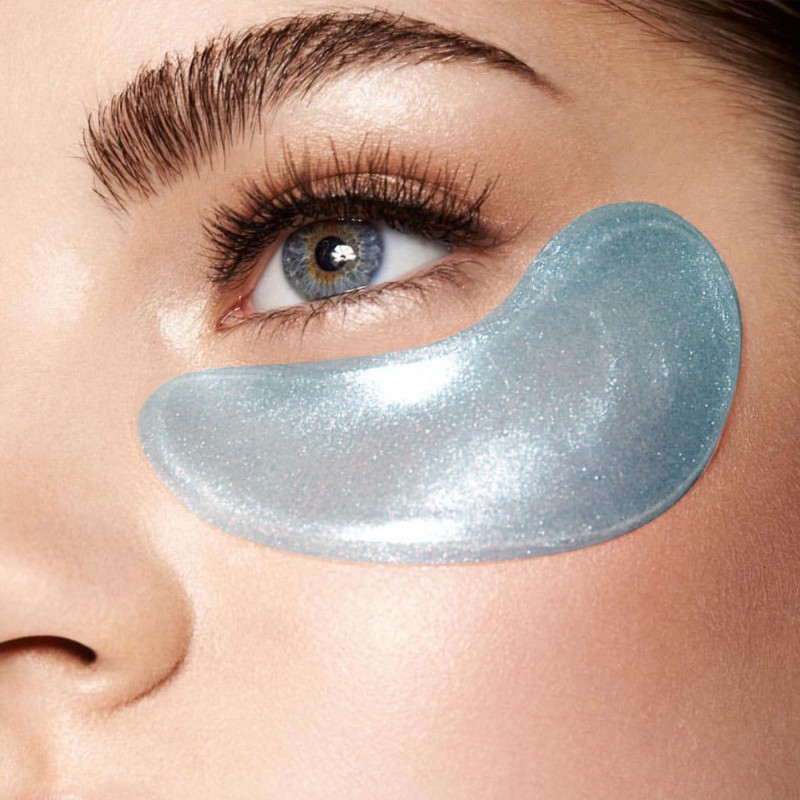 Private Label Cooling Under Eye Pads 30 Pairs Agave Cooling Hydrogel Eye Mask with Caffeine Hyaluronic Acid Niacinamide