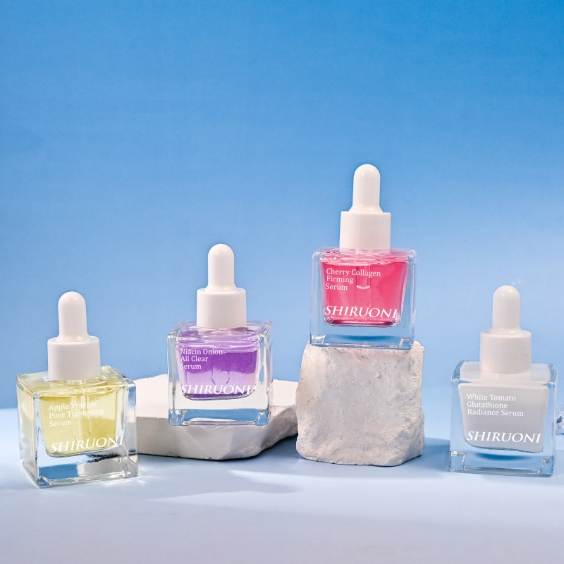 Private Label Face Serum Skin Care Kit  for Normal Skin Ph Balance Brightening Onion White Tomato Whitening Serum Set