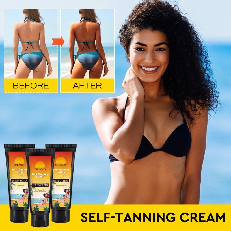 80g Bronzing Self Tanner Quick Tan Long-Lasting Carrot Oil Sunbed Tanning Lotion