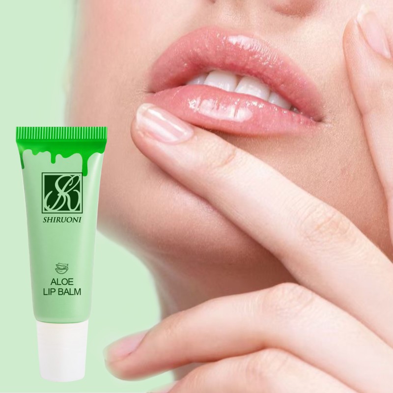 Private Label Aloe Lip Balm Deep Hydration Soothing Relief Aloe Barbadensis Leaf Extract Coconut Oil Lip Care Aloe Lip Balm