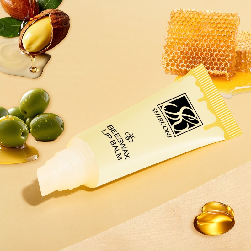 Private Label Hydrating Vegan Natural Custom Logo Beeswax Lip Balm Shea Butter Coconut Oil Lip Balm