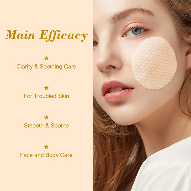 Private Label Facial Toner Pad Calming Hydrating Exfoliating Soothing Turmeric Toner Pads for Face