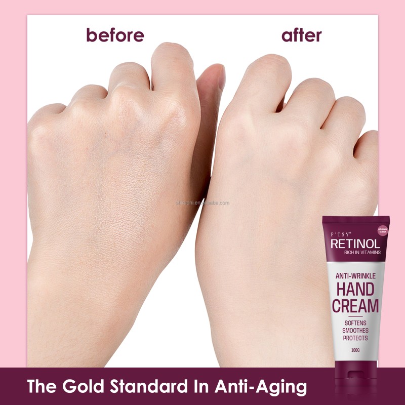 OEM Retinol Hand Cream Green Tea Vitamin a Glycerin Repair Soften Hand Soothes Protects Deeply Nourishing Hand Cream