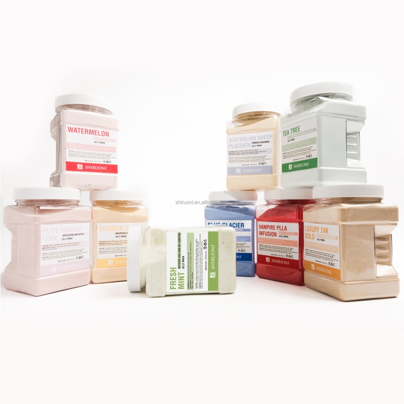 Private Label Facial Masks Hydrating Whitening Tea Tree Vitamin C Watermelon Jelly Mask Powder