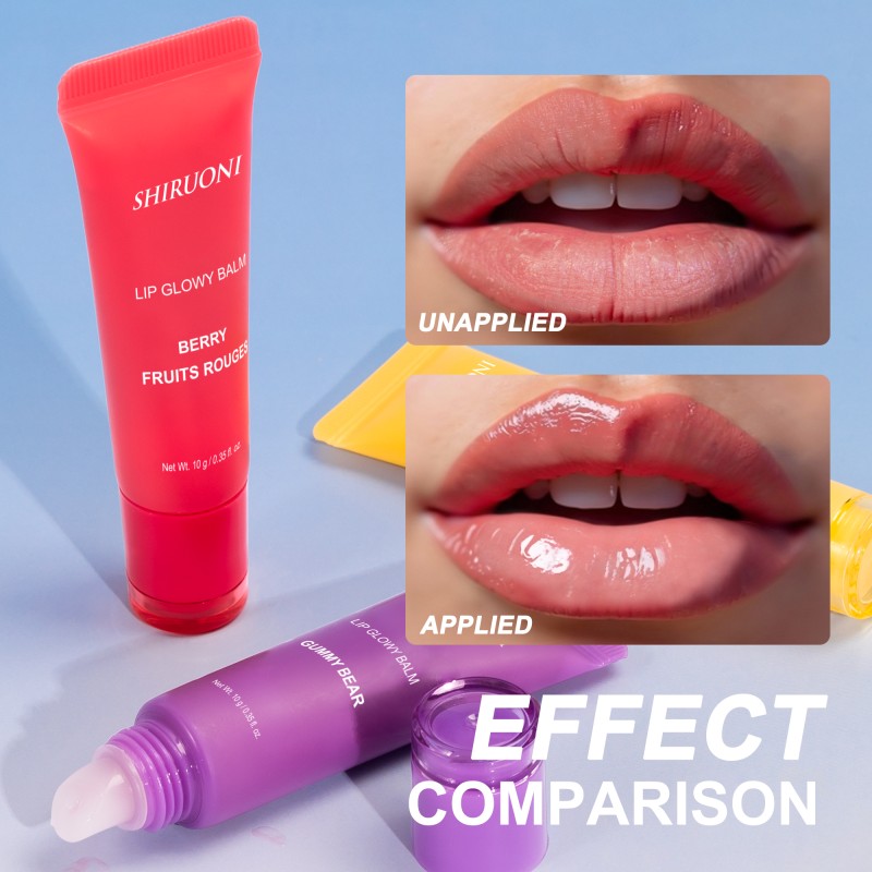 Private Label Lip Mask Moisturizer Waterproof Long Lasting Lightening Moisturizing Soften Repair Lip Glowy Balm