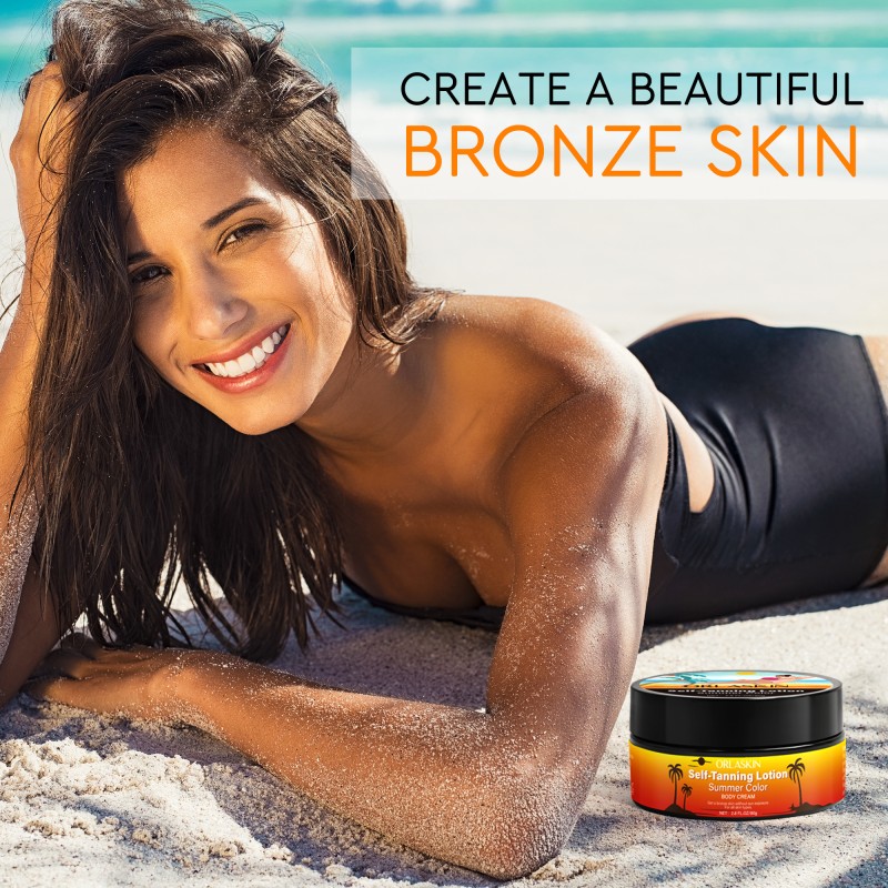 80G Long-Lasting Sunless Self Sun Dark Bronze Sunbed Tan Lotion Hydrating Bronze Tanning Cream