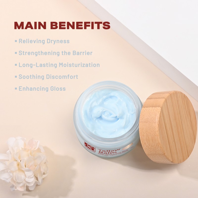 Wholesale Beef Tallow Moisturizer for Skin Intense Hydration Anti-Wrinkle Calming Copper Peptide Beef Tallow Balm