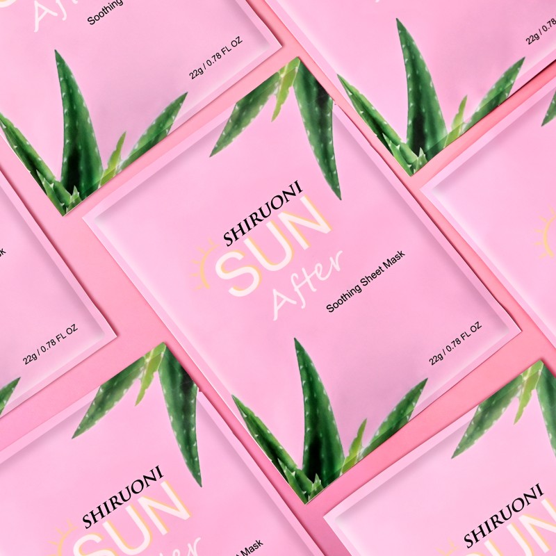Wholesale Face Sheet Masks Deep Hydrating Moisturizing Oil Control Acne Pore Closing Aloe Vera After Sun Mask