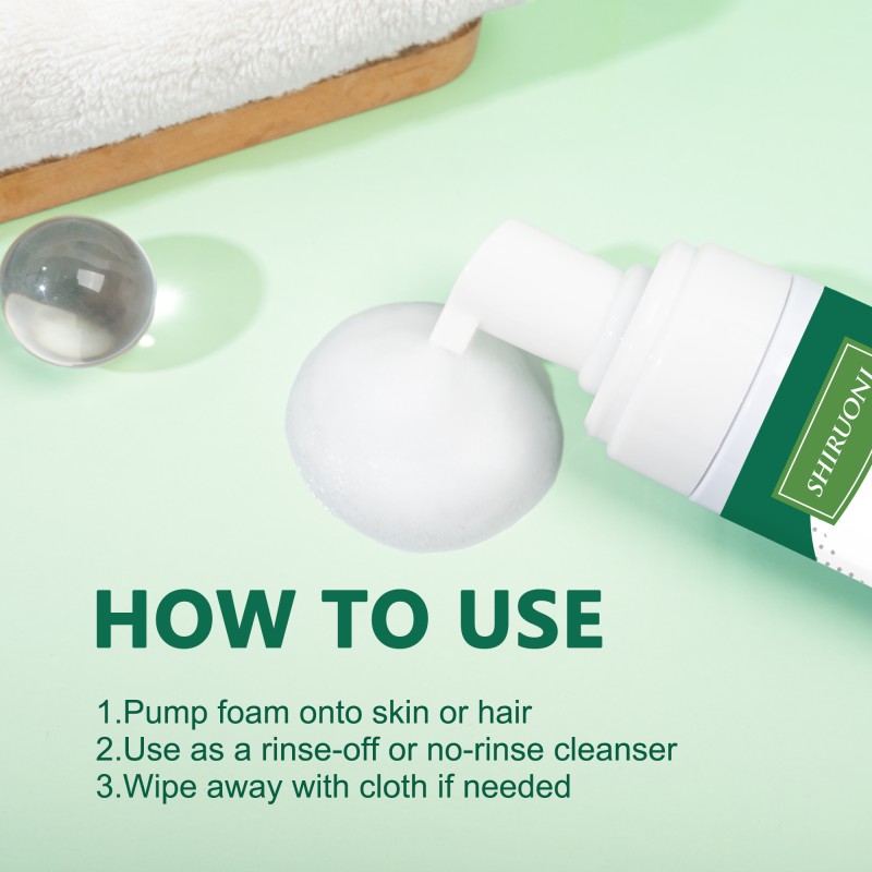 Wholesale Shampoo Body Cleanser for Sensitive Skin Long-Lasting Moisturizing Hydrating No-Rinse Foam Cleanser