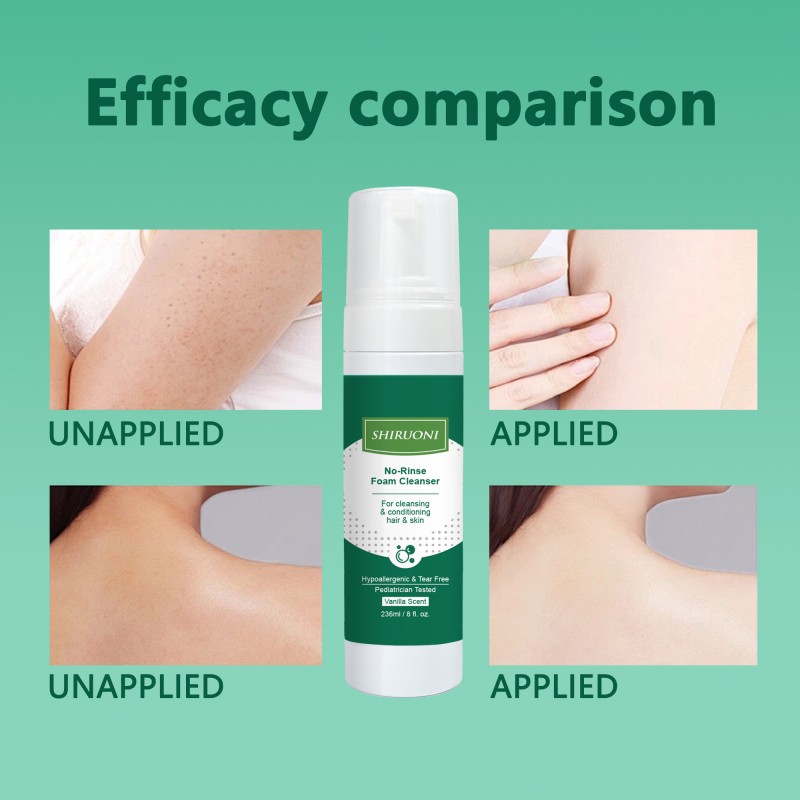 Wholesale Shampoo Body Cleanser for Sensitive Skin Long-Lasting Moisturizing Hydrating No-Rinse Foam Cleanser