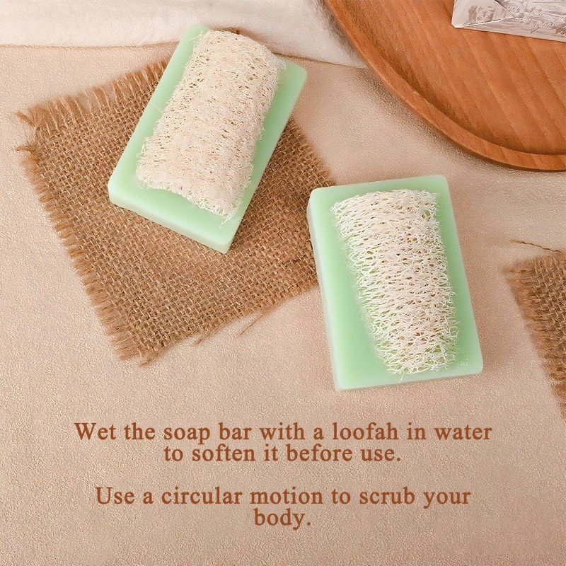 Free Samples Loofah Soap Bar Coconut Milk Black Deeply Nourishes Reduces Acne Spot Whitening Loofah with Soap
