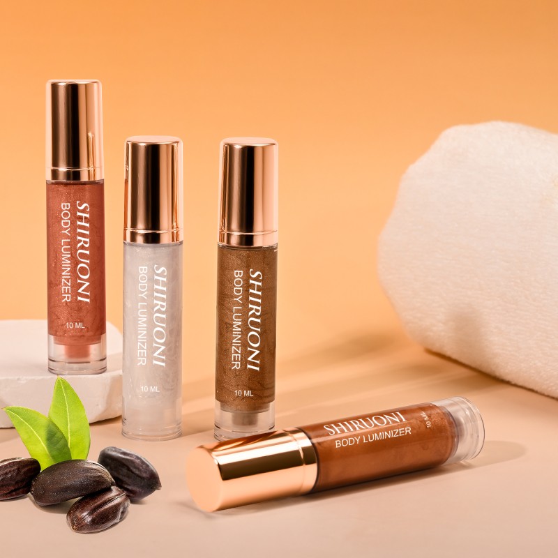 Private Label Custom Body Shimmer for Women Gifts Light Glow Highlighter Moisturizing Brightening Body Gel