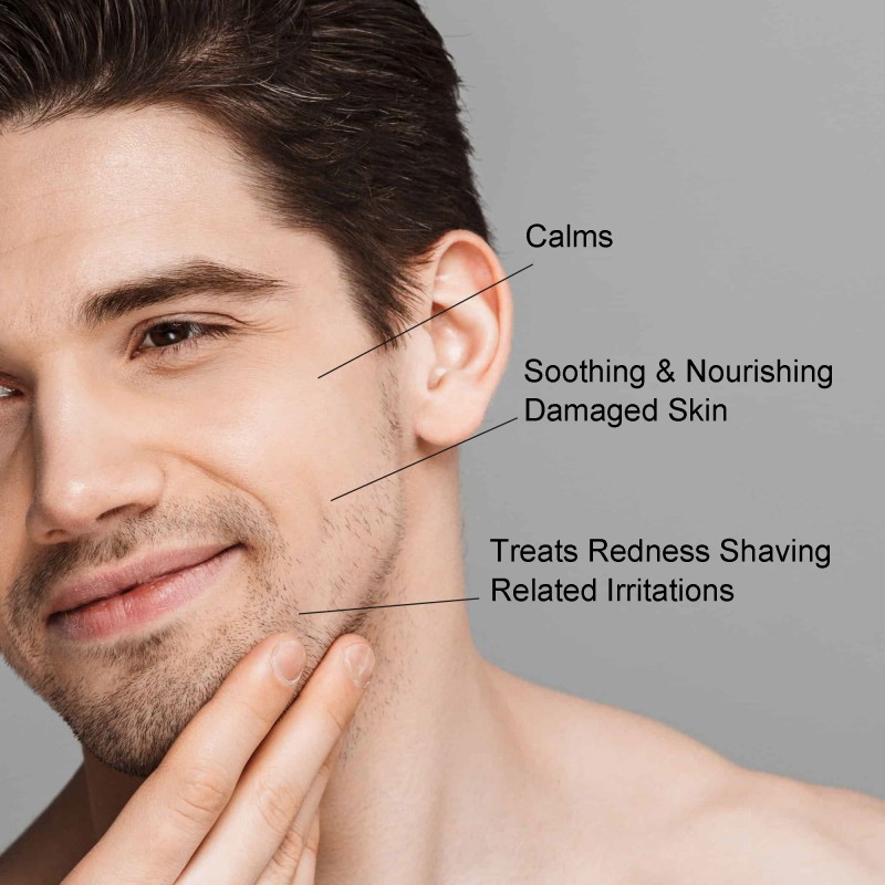 No Burn No Bumps Immediately Calms Private Label Soothes Damaged Skin After Shave Balm Men Care Barber Aftershave