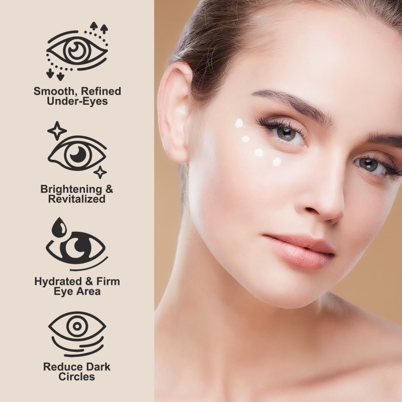 Hot Selling Repair Eye Cream Lightweight Easy-To-Absorb Anti Wrinkle Black Rice Bakuchiol Eye Bags Removal Cream