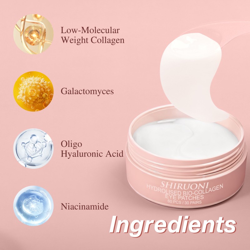 Free Samples Under Eye Patches Anti Aging Hydrating Collagen Overnight Hydrogel Bio-Collagen Under Eye Mask