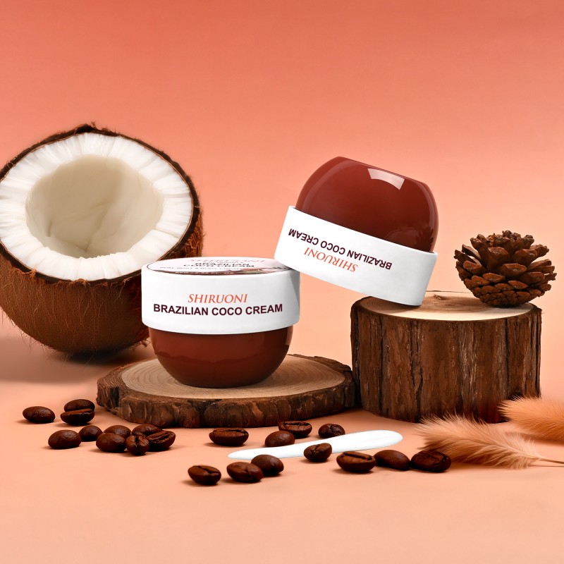 Private Label Wholesale Body Lotion Moisturizer Soothing Deep Nourishing Coconut Oil Whitening Body Cream