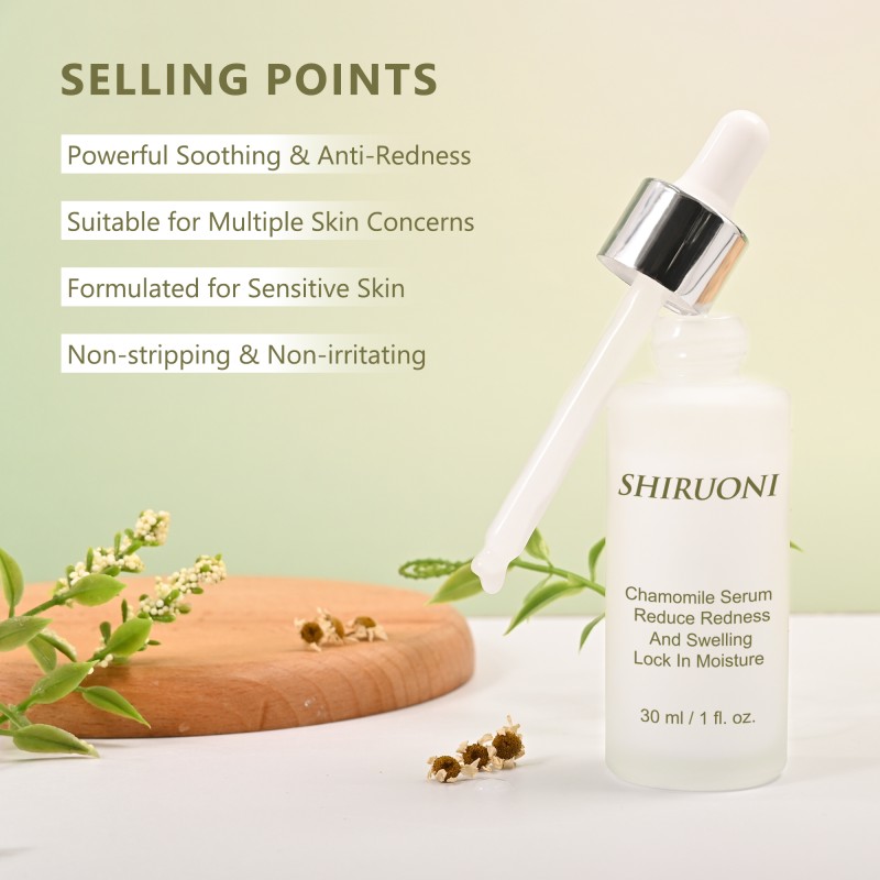 Custom Facial Serum Fine Lines Firming Moisturizing Brightening Deep Hydration Calming Chamomile Serum