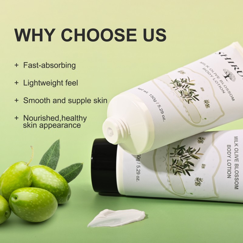 Custom Body Lotion Aha Olive Oil Lightening Nourishing Hydrating Brightening Body Lotions for Women