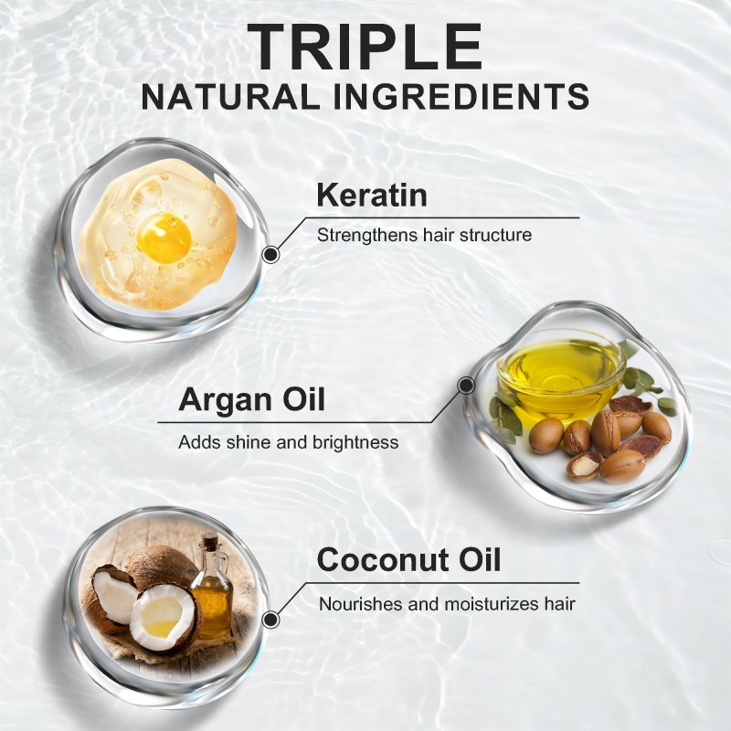 100% Natural Keratin Mud Hair Mask OME Private Label Custom Logo Frizz Control Nourish Smoother Deep Collagen Repair Cream Type