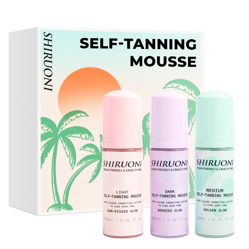 Private Label Natural Lightweight Quick Drying Whipped Formula Classic Tinted Self-Tanning Mousse