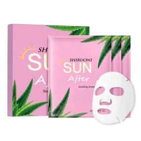 Wholesale Face Sheet Masks Deep Hydrating Moisturizing Oil Control Acne Pore Closing Aloe Vera After Sun Mask