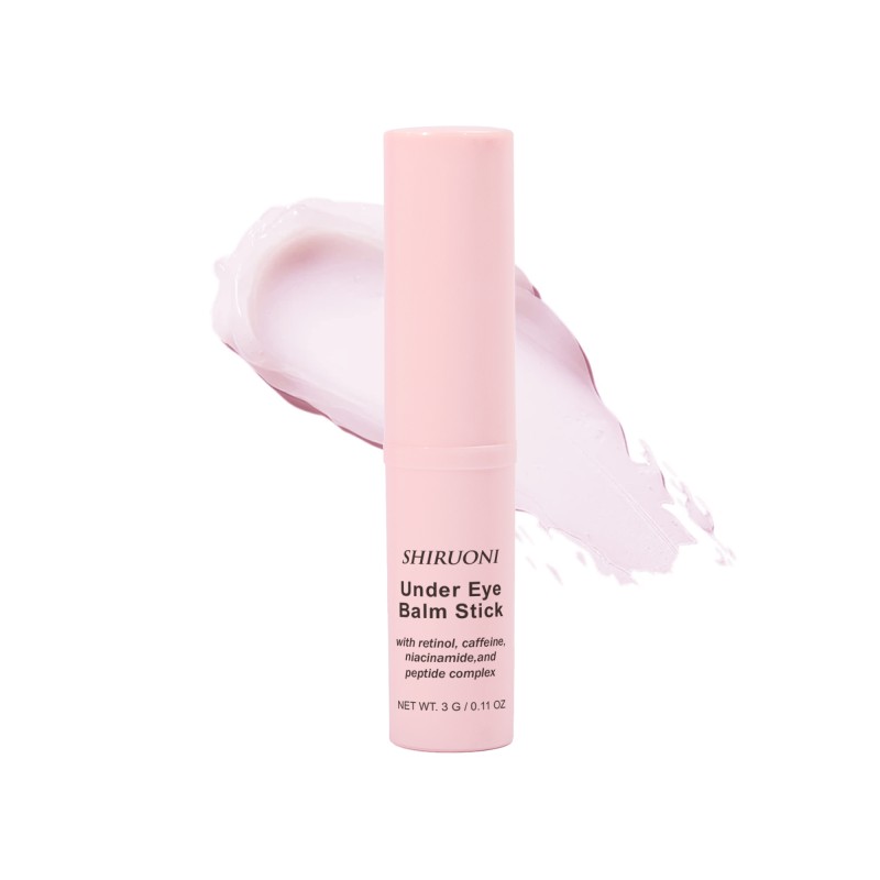 Free Samples Pink Eye Balm for Dark Circles Wrinkles  Rejuvenating Smoothing Hydrating Caffeine Under Eye Balm Stick
