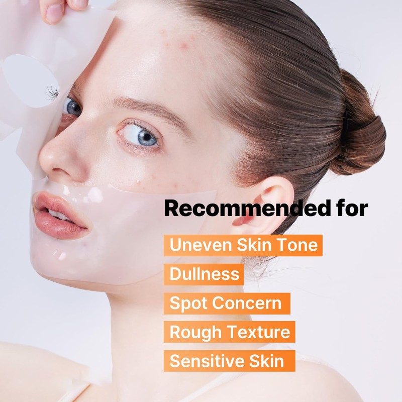 Free Sample Hydrogel Facial Masks Soothing Alpha -Arbutin Bio Collagen Sheet Deep Hydrating Facial Mask