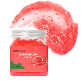 Private Label Watermelon Scrub Body Hand Foot Scrub Watermelon Sugar Shea Butter Soothes Moisturizes Body Watermelon Scrub