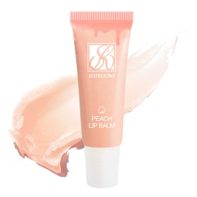 Private Label Winter Daily Long Lasting Peach Lip Balm Lip Moisturizer with Shea Butter for Hydrating Shine Soft Lips
