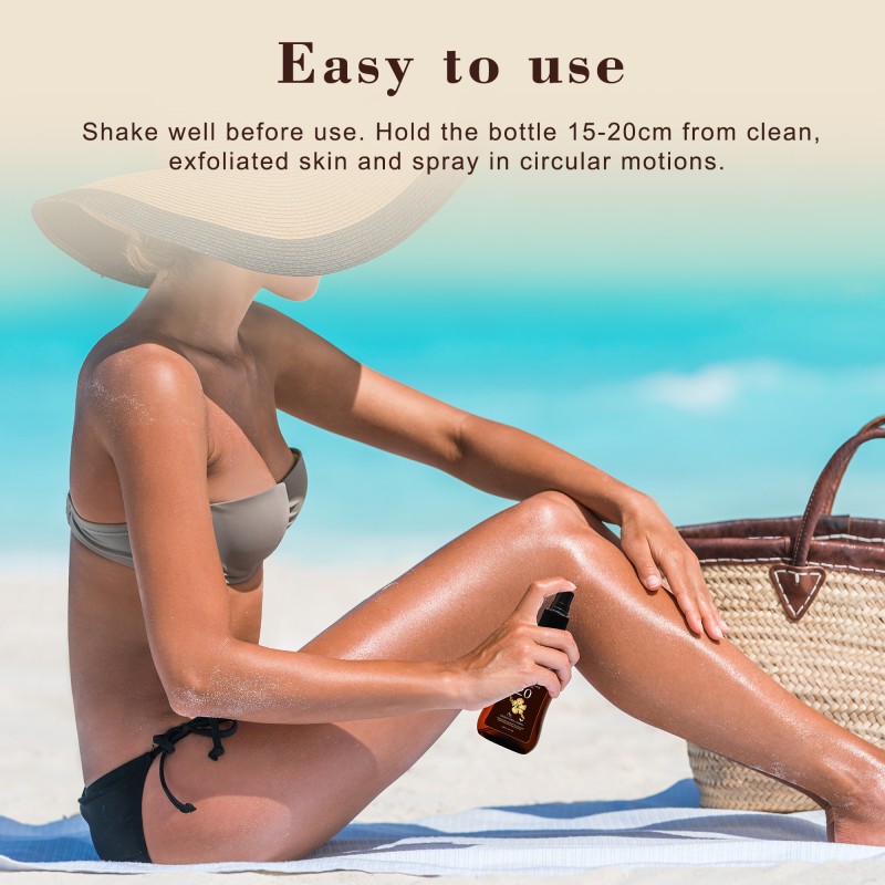 OEM ODM Sunscreen Tanning Oil Spray ProtectiveTanning Custom Logo Spray Self Tan Facial Tanner Mousse Self Tanning