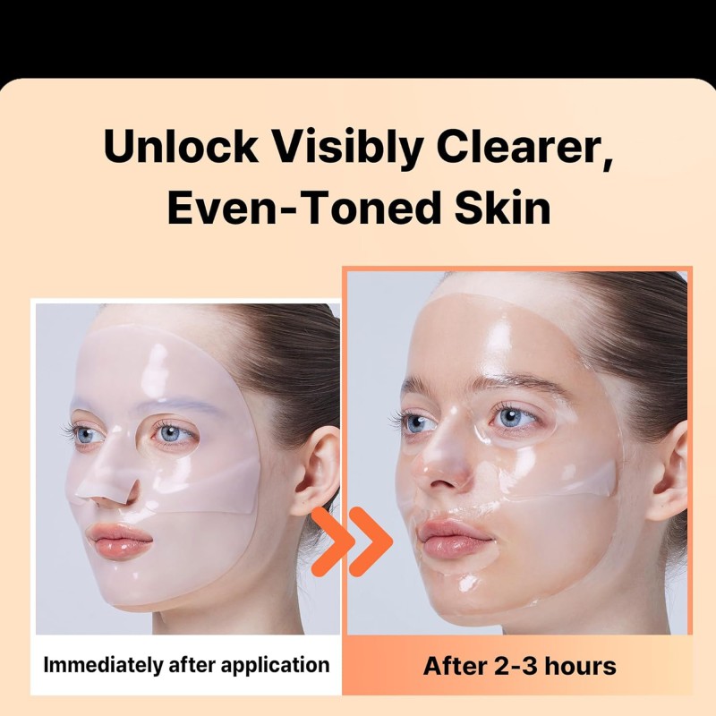 Free Sample Hydrogel Facial Masks Soothing Alpha -Arbutin Bio Collagen Sheet Deep Hydrating Facial Mask
