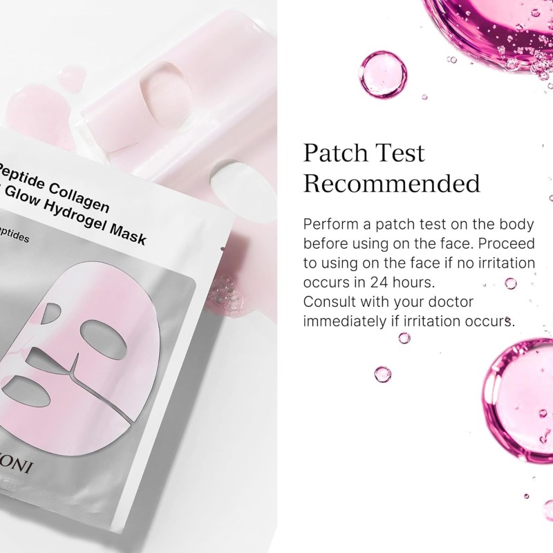 34G Private Label Face Mask Uneven Skin Texture Reduces Fine Lines Peptide Bio Collagen Mask