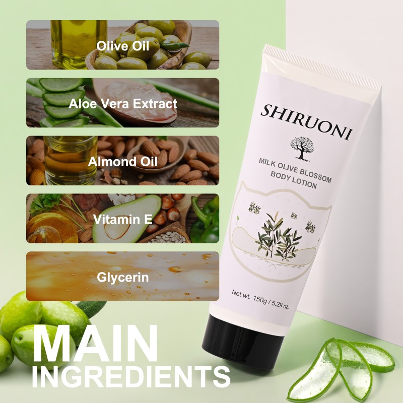 Custom Body Lotion Aha Olive Oil Lightening Nourishing Hydrating Brightening Body Lotions for Women