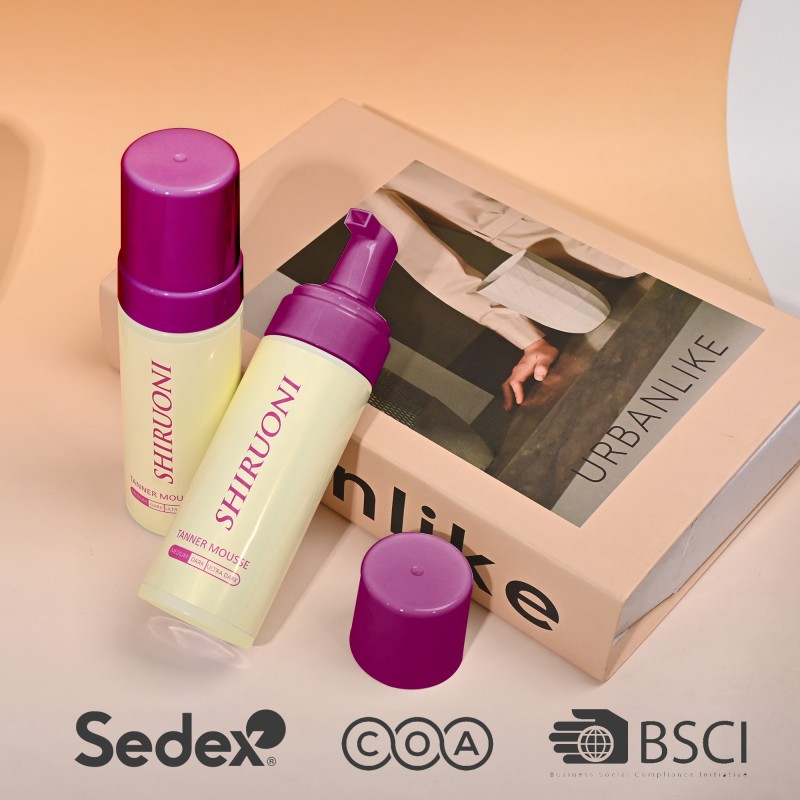 Private Label Long-Lasting Tanner Lightweight Moisturizing Shea Butter Instant Ultra Dark Self Tan Mousse