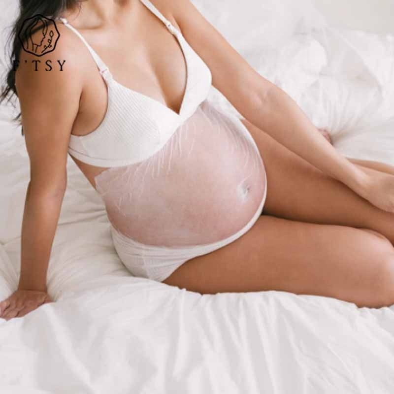 Private Label Against Stretch Mark Maternity Body Skin Care Moisturizing Hydrating Pregnant Soothing Belly Sheet Mask