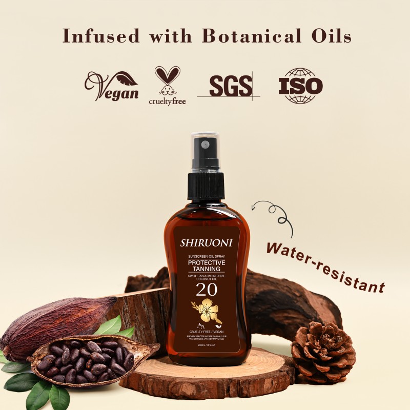 OEM ODM Sunscreen Tanning Oil Spray ProtectiveTanning Custom Logo Spray Self Tan Facial Tanner Mousse Self Tanning