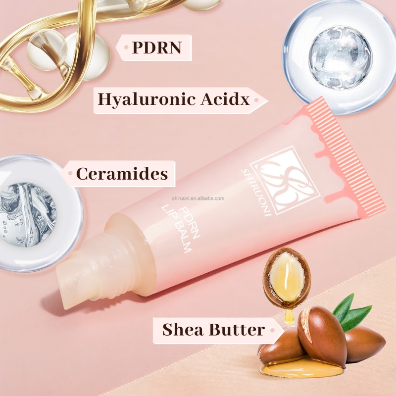 Hot Selling PDRN Lip Balm Barrier Repair Natural Protection Hyaluronic Acid Shea Butter Women Man PDRN Lip Balm