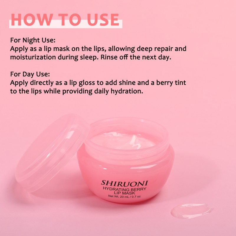 Custom Lip Masks Soothing Hydrating Shea Butter Fine Line Reduction Moisturizing Lip Mask Private Label