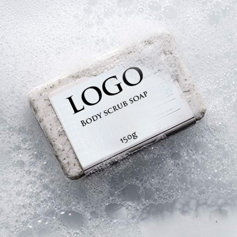 Private Label Natural Formula Exfoliating Body Scrub Soap for Men