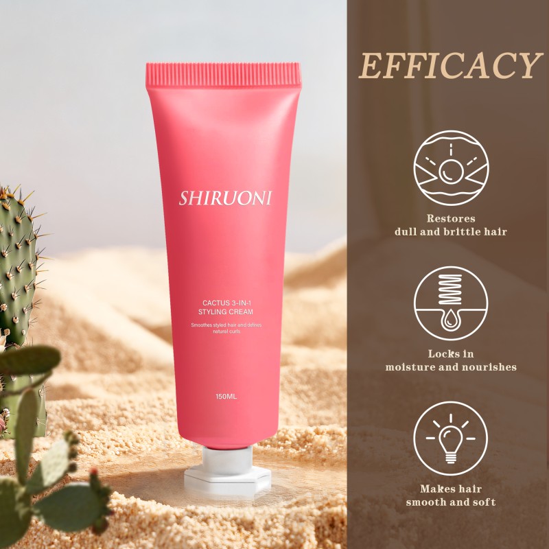 OEM ODM 3-in-1 Defining Curl Hair Styling Cream Smooth Styled Hair and Defines Natural Curls Hair Treatment Product