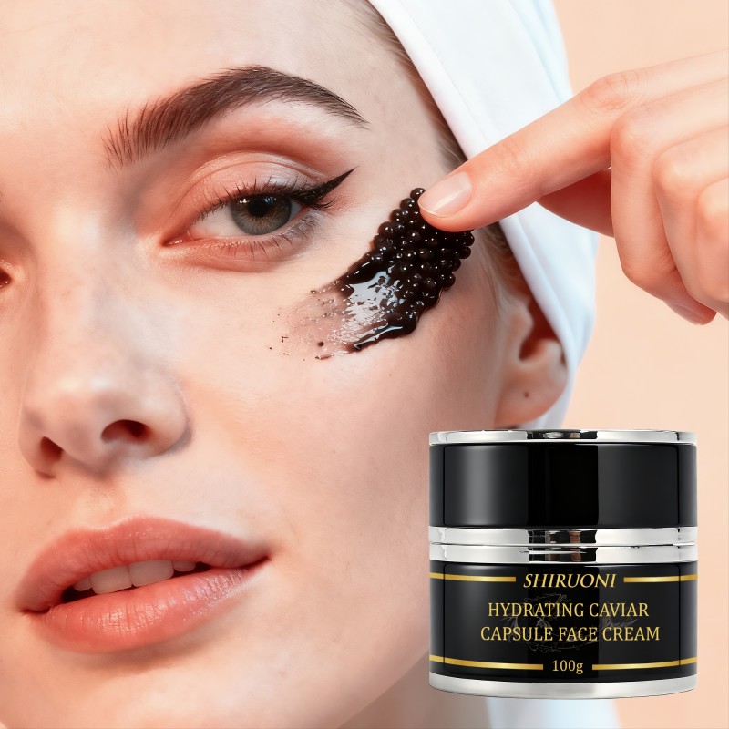 Custom Cream Capsules Repairs Skin Barrier Long-Lasting Hydration Fades Fine Lines Caviar Facial Capsule Cream