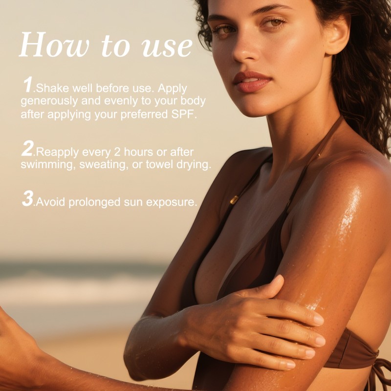 Wholesale Sun Tan Oil Golden Deep Glow Watermelon Seed Oil Sunscreen Tanning Oil Spf