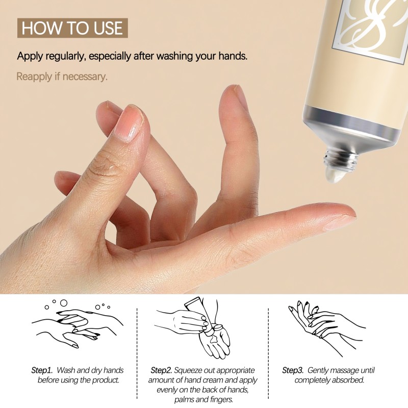 Private Label Hand and Nail Cream Care Vanilla Shea Butter Moisturizing Hand Cream Hydrating Skin Care Exfoliator Hand Creams