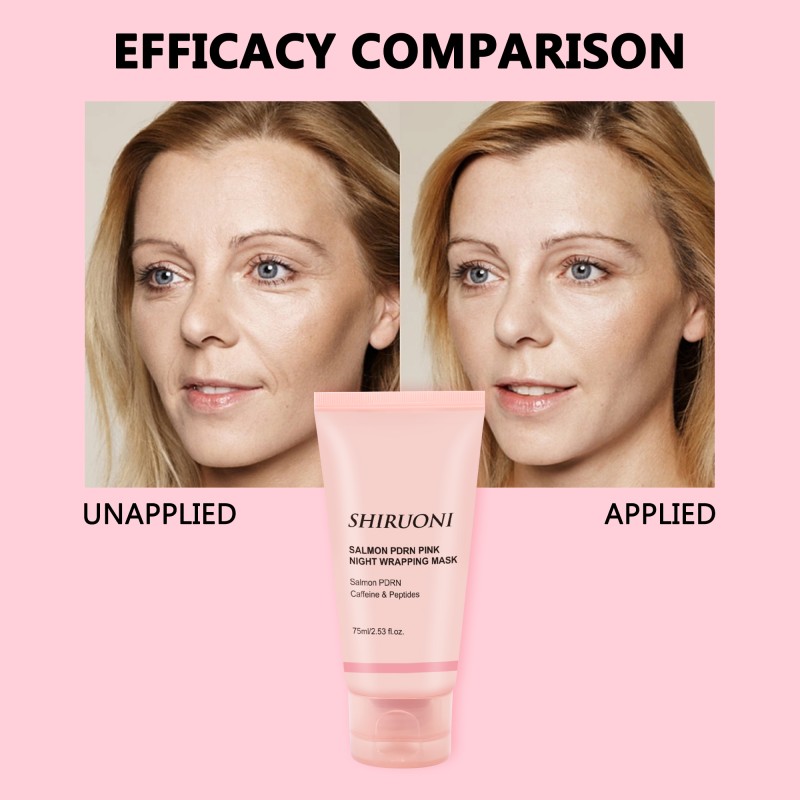 Private Label Wholesale Peel Off Facial Mask Soothing Caffeine Peptides Deep Hydration Collagen Night Wrapping Mask