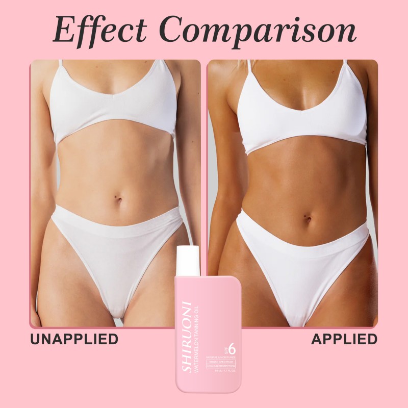 Wholesale Sun Tan Oil Golden Deep Glow Watermelon Seed Oil Sunscreen Tanning Oil Spf