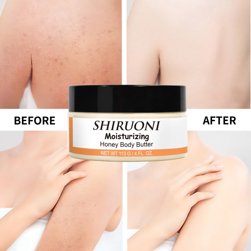 Custom Body Butter Wholesale Private Label Brightening Lightening Smoothing Deep Moisturizing Honey Body Butter Custom