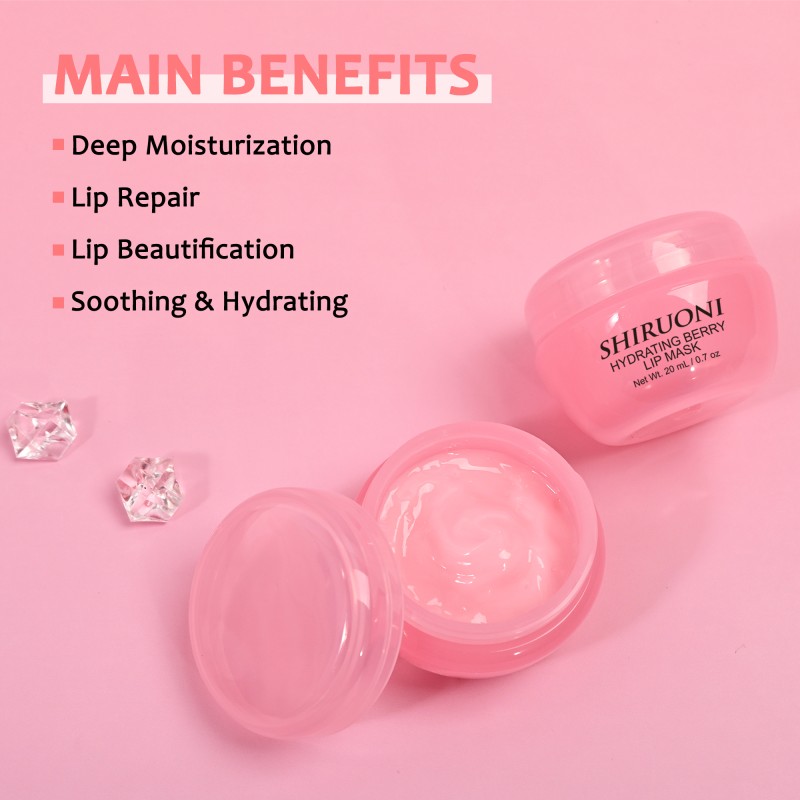 Custom Lip Masks Soothing Hydrating Shea Butter Fine Line Reduction Moisturizing Lip Mask Private Label